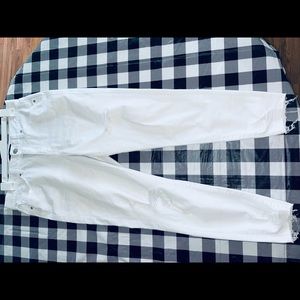 LuLaRoe denim white distressed, size 30